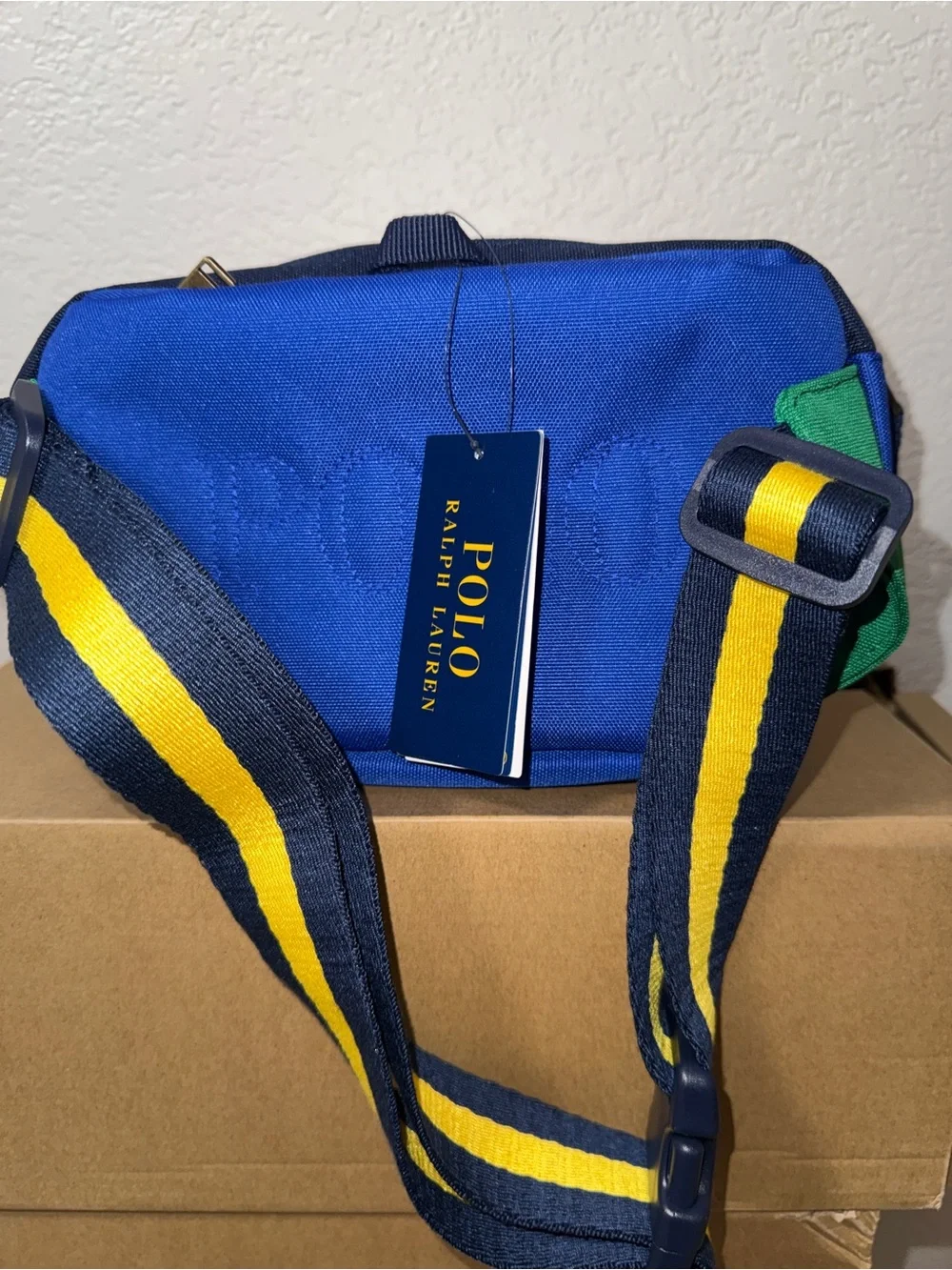 Polo by Ralph Lauren Navy, Blue & Red Belt Bag